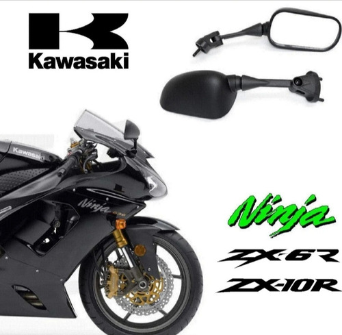 * Par De Espejos Kawasaki Zx6r 636 2005 2006 Zx10 2004 2005 Foto 2