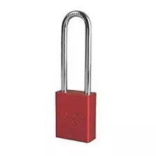 American A1107red1key Candado De Bloqueo Aluminio Color Ro