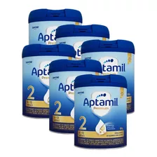 Kit Com 6 Aptamil Premium 2 Fórmula Infantil 800g Cada