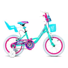 Bicicleta Mercurio Infantil Modelo Nuby Rodada 16 Color Turquesa Tamaño Del Cuadro 16