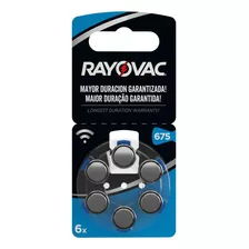 Bateria Auditiva Rayovac #675 X 6und