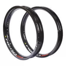 Par De Aros De Alumínio Monaco Preto Cg 150/160