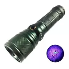 Lanterna Caça Escorpião Luz Negra Led Uv + Led T6 Branco Cor Da Lanterna Verde Cor Da Luz Violeta