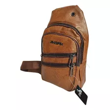 Shoulder Bag Bolsa Transversal Masculina Em Couro Sintético