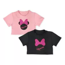 Kit Com 2 Cropped Infantil Feminino