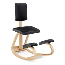 Silla Ergonómica Rodillas Madera Taburete Con Respaldo 