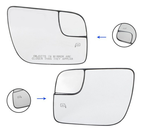 Luneta Retrovisor Para Ford Explorer Lado Der./izq. 11-2020 Foto 2