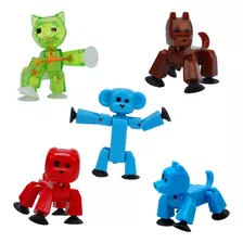 Juego De 5 Figuras De Acción Coleccionables Stikbot Zing