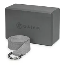 Gaiam Yoga Block Yoga Strap Set