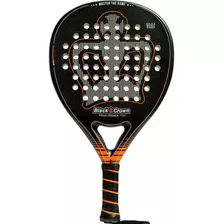 Paleta De Padel Black Crown Piton Attack 16k Palermo Tenis