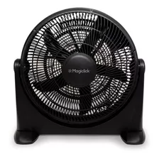 Ventilador Semi Industrial Turbo 2en1 Silencioso Magiclick Cantidad De Aspas 5 Estructura Negro Aspas Negro Diámetro 20 Material De Las Aspas Plástico