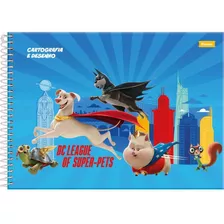 Caderno Desenho Univ Capa Dura - Super Pets 80fls. - Foroni