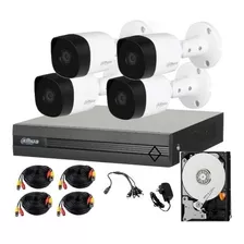 Kit Dvr 4 Camaras Bullet Y Dvr Alta Definicion Disco 500gb