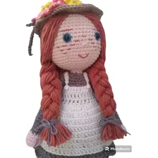 Boneca Anne Amigurumi Crochê