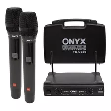 Microfone Onyx Sem Fio Tk-u220 Uhf Cor Preto