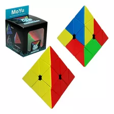 Cubo Mágico Profissional Pirâmide Com Adesivo Promoção