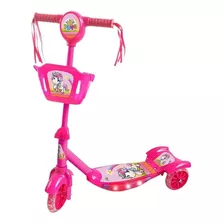 Patinete Infantil 3 Rodas Musical Com Luzes Rosa Zoop Toys