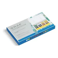 Aquarela Em Pastilha Cis Graf Watercolor 12 Cores