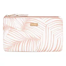 Billetera Roxy In My Life Coin Mujer Toast Palm Tree Color Rosa