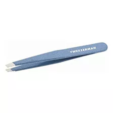 Tweezerman Stainless Steel Slant Tweezer, Azul (sky Blue)