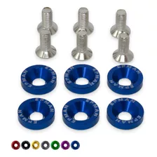 Kit Arruela Anilha Billet Anodizada Universal C/ Parafuso M8