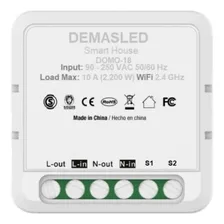 Interruptor Inteligente Wifi + Rf Smart Switch On Off 2200w 10a 220v Domótica Smart House Demasled