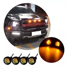 4 Mini Led 22mm Automotivo Grade De Carro Caminhonete 12v