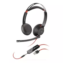 Auriculares Usb Poly Con Micrófono Negro