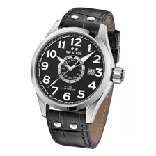 Reloj Tw Steel Volante Correa De Piel Negra De 45 Cm