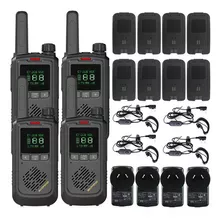 Handy Baofeng Kit X 4 Walkie Talkie Uhf 16ch Bft17 + Extras Color Negro