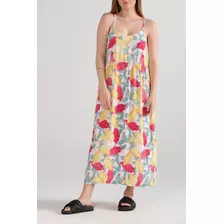 Vestido Largo Tropical Mujer Multicolor-m Oneill