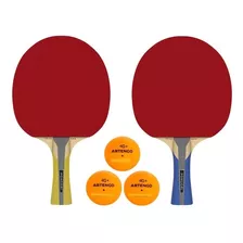 Kit Tenis De Mesa Ping Pong 2 Raquetes + 3 Bolinhas Pongori