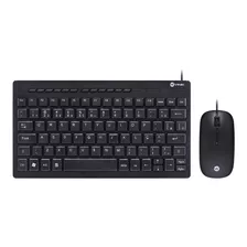 Teclado Mini Chocolate E Mouse Usb Corp Flat Abnt2/1200dpi