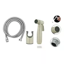 Kit De Ducha Bidet Acero + Soporte + Manguera 