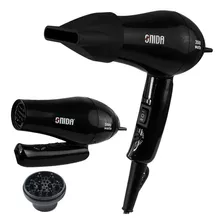 Secador Mini De Cabelo Portátil Bivolt 3500w+ Difusor Viagem