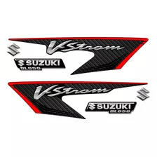 Etiquetas Laterales V-strom Suzuki Carbono Resina Designpro