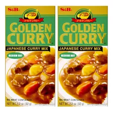 Salsa Golden Curry Medium Hot S&b 92 Ml. X2
