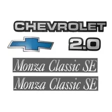 Emblemas Chevrolet 2.0 Grade Azul Plaqueta Monza Classic Se