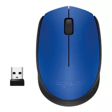 Mouse Inalámbrico Logitech M170 M170 Azul Y Negro