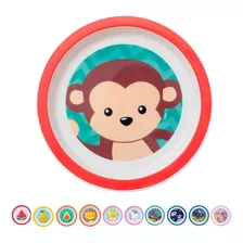 Pratinho Bebe Prático Fácil Limpar Buba Raso Macaco 08973