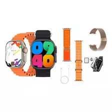 Relógio Smartwatch Ultra Série 9 49mm Nfc + Kit 7 Pulseiras
