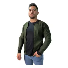 Campera Jacket Bomber Liviana Bengalina Sin Capucha Hombre