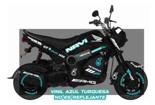 Kit Calcomanias Reflejantes Honda Navi Deportivo Gp Vinil Foto 10