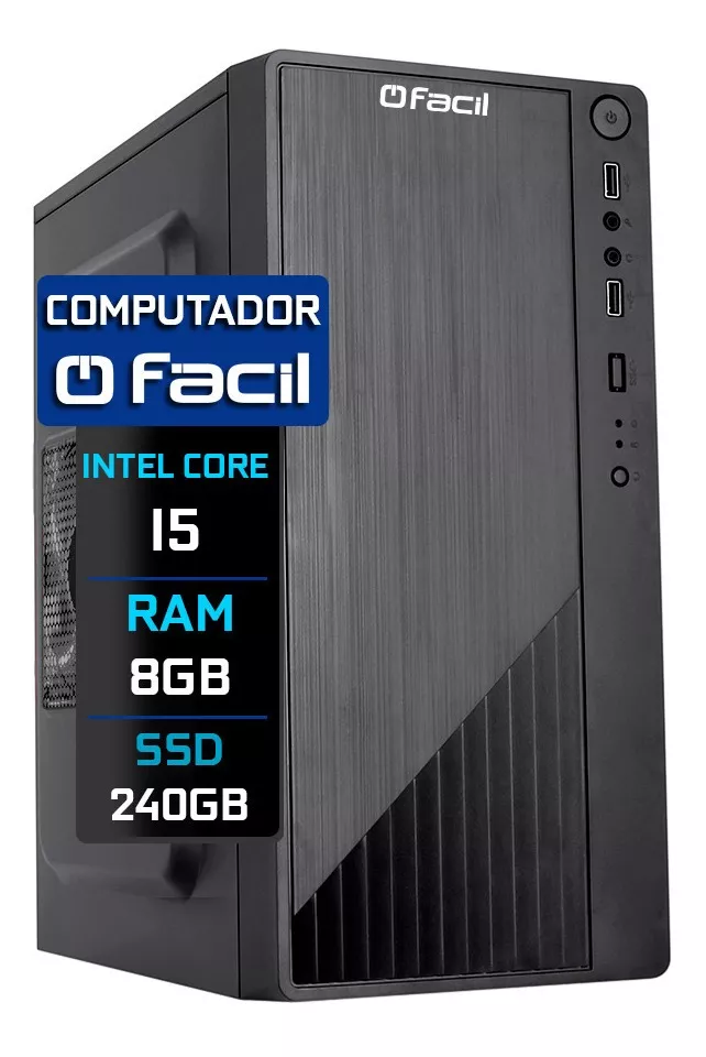 Computador Fácil Intel Core I5 8gb Ssd 240gb