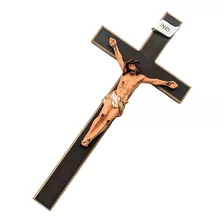 Cruz De Madeira Para Túmulo De Pendurar Tradicional 44cm Cor Colorido