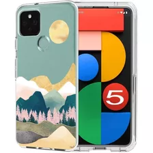 Funda Para Google Pixel 5 Diseño Con Montañas