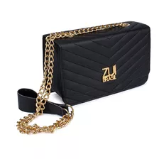 Bolsa Feminina Clutch Transversal Uso De Lado Alça Quadrada