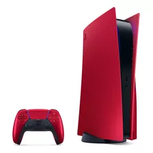 Cover Carcasa Consola Playstation 5 Ps5 Standard Volcanic Color Volcanic Red