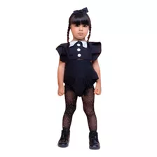 Fantasia Da Vandinha Para Bebês Menina Romper Hallowen