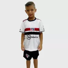 Kit Conjunto São Paulo Fc Infantil De Futebol 